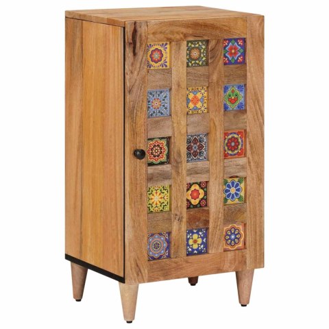 BUFET Z DRZWIAMI NATURALNY 40X33X75CM DREWNO Z MANGO