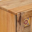 BUFET Z DRZWIAMI NATURALNY 40X33X75CM DREWNO Z MANGO
