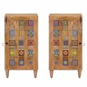BUFET Z DRZWIAMI NATURALNY 40X33X75CM DREWNO Z MANGO
