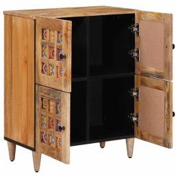 BUFET Z DRZWIAMI NATURALNY 60X33X75CM DREWNO Z MANGO