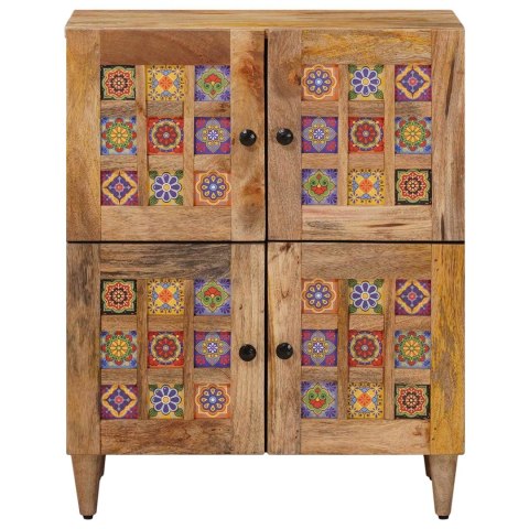 BUFET Z DRZWIAMI NATURALNY 60X33X75CM DREWNO Z MANGO