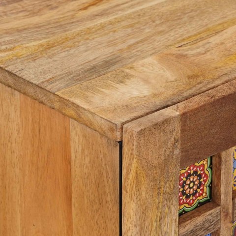 BUFET Z DRZWIAMI NATURALNY 60X33X75CM DREWNO Z MANGO