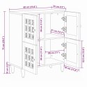 BUFET Z DRZWIAMI NATURALNY 60X33X75CM DREWNO Z MANGO