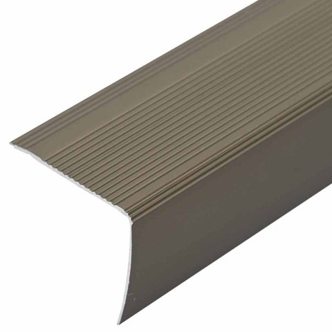 VidaXL Listwy schodowe 10 pcs szampański 67 x 3 x 2 cm Aluminium