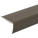 VidaXL Listwy schodowe 30 pcs Brązowy 67 x 3 x 2 cm Aluminium