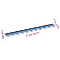 VidaXL Listwy schodowe 30 pcs Brązowy 67 x 3 x 2 cm Aluminium
