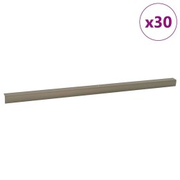 VidaXL Listwy schodowe 30 pcs szampański 67 x 3 x 2 cm Aluminium