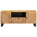 SZAFKA POD TELEWIZOR BRĄZOWY 105X33X46CM DREWNO Z MANGO