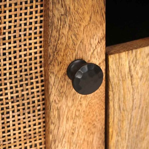 SZAFKA POD TELEWIZOR BRĄZOWY 105X33X46CM DREWNO Z MANGO