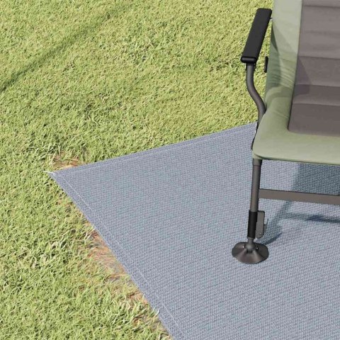 VidaXL Dywan pod namiot Niebieski i szary 400 x 200 cm Polietylen