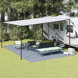VidaXL Dywan pod namiot Niebieski i szary 600 x 400 cm Polietylen