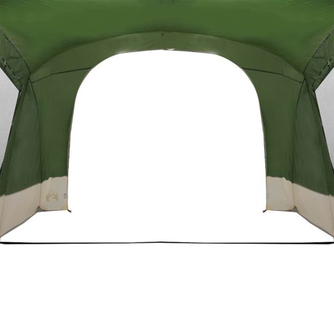 VidaXL Namiot Karawanowy 3-osobowy z dachem Zielony 330 x 252 x 245 cm