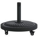 VidaXL Podstawa do parasola Art Deco Czarny Ø 45 x 39.5 cm Żelazo