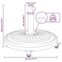 VidaXL Podstawa do parasola Art Deco Czarny Ø 45 x 39.5 cm Żelazo