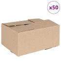 VidaXL Pudełko składane 50 pcs Naturalny 30 x 21,5 x 14 cm Tektura