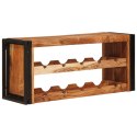 VidaXL Regał na wino Brązowy 100 x 45 x 33 cm Lite Drewno Akacji