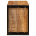 REGAŁ NA WINO BRĄZOWY 100X45X33CM LITE SUROWE DREWNO MANGO