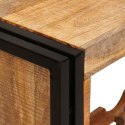 REGAŁ NA WINO BRĄZOWY 100X45X33CM LITE SUROWE DREWNO MANGO