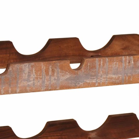 VidaXL Regał na wino Brązowy 100 x 45 x 33 cm Lite odzyskane drewno