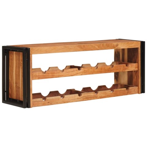 VidaXL Regał na wino Brązowy 120 x 45 x 33 cm Lite Drewno Akacji