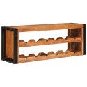 VidaXL Regał na wino Brązowy 120 x 45 x 33 cm Lite Drewno Akacji