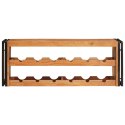VidaXL Regał na wino Brązowy 120 x 45 x 33 cm Lite Drewno Akacji