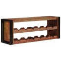 VidaXL Regał na wino Brązowy 120 x 45 x 33 cm Lite odzyskane drewno