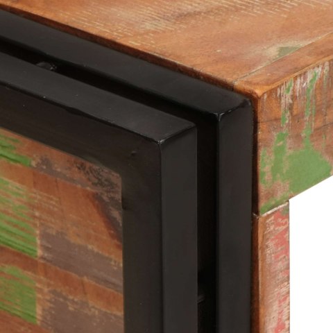 VidaXL Regał na wino Brązowy 120 x 45 x 33 cm Lite odzyskane drewno