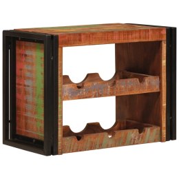 VidaXL Regał na wino Brązowy 60 x 45 x 33 cm Lite odzyskane drewno