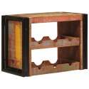 VidaXL Regał na wino Brązowy 60 x 45 x 33 cm Lite odzyskane drewno