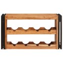 VidaXL Regał na wino Brązowy 80 x 45 x 33 cm Lite Drewno Akacji