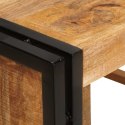 REGAŁ NA WINO BRĄZOWY 80X45X33CM LITE SUROWE DREWNO MANGO