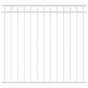 VidaXL Element ogrodzenia ASSEN Biały 170 x 120 cm Stal