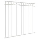 VidaXL Element ogrodzenia ASSEN Biały 170 x 120 cm Stal