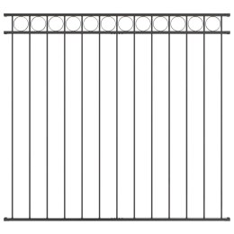 VidaXL Element ogrodzenia ASSEN Szary 170 x 150 cm Stal
