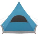 VidaXL Namiot Teepee dla 5 osób z dachem Niebieski 545 x 450 x 295 cm