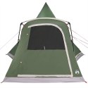 VidaXL Namiot Teepee dla 5 osób z dachem Zielony 545 x 450 x 295 cm
