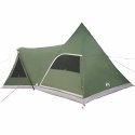 VidaXL Namiot Teepee dla 5 osób z dachem Zielony 545 x 450 x 295 cm