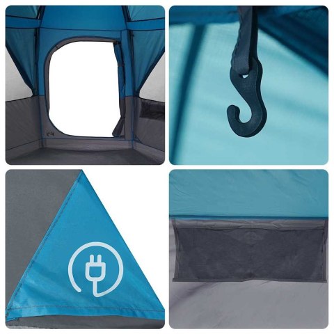 VidaXL Namiot kabinowy 3-osobowy Niebieski i szary 320 x 320 x 203 cm