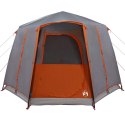 VidaXL Namiot kabinowy 3-osobowy z dachem Szary i pomarańczowy