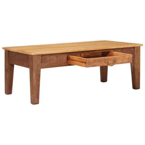STOLIK KAWOWY BRĄZOWY 110X55X40CM DREWNO Z MANGO
