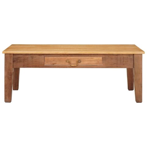 STOLIK KAWOWY BRĄZOWY 110X55X40CM DREWNO Z MANGO