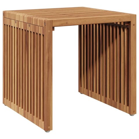 VidaXL Stół Ogrodowy Brązowy 45 x 42,5 x 45 cm Lite drewno teakowe
