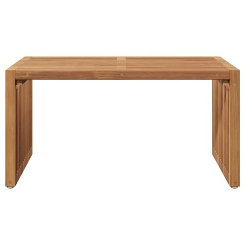 VidaXL Stół Ogrodowy Brązowy 70 x 37,5 x 35,5 cm Lite drewno teakowe