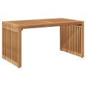 VidaXL Stół Ogrodowy Brązowy 70 x 37,5 x 35,5 cm Lite drewno teakowe