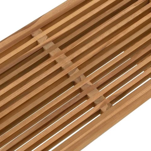 VidaXL Stół Ogrodowy Brązowy 70 x 37,5 x 35,5 cm Lite drewno teakowe