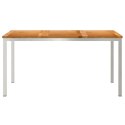 VidaXL StółJadalny Brązowy 150 x 90 x 75 cm Lite drewno teakowe