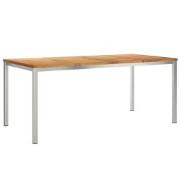 VidaXL StółJadalny Brązowy 180 x 90 x 75 cm Lite drewno teakowe