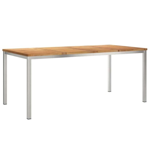 VidaXL StółJadalny Brązowy 180 x 90 x 75 cm Lite drewno teakowe