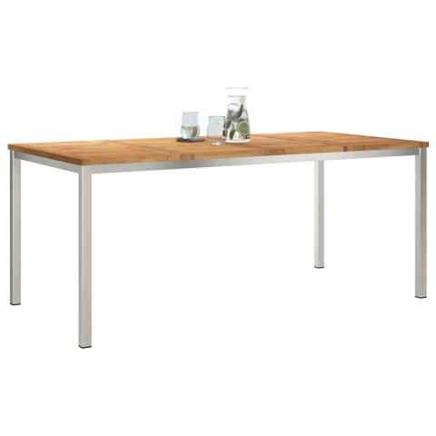 VidaXL StółJadalny Brązowy 180 x 90 x 75 cm Lite drewno teakowe